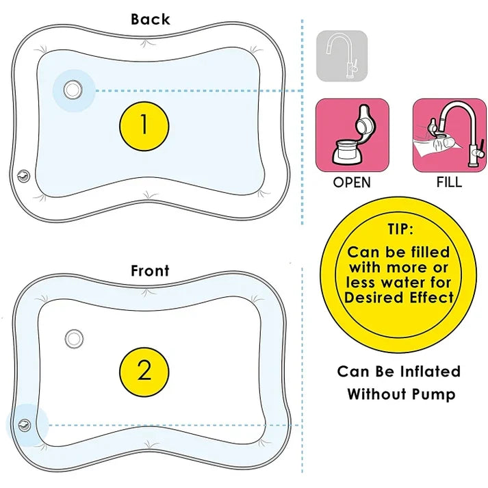 Inflatable Water Tummy Time Mat for Babies – Sensory Play